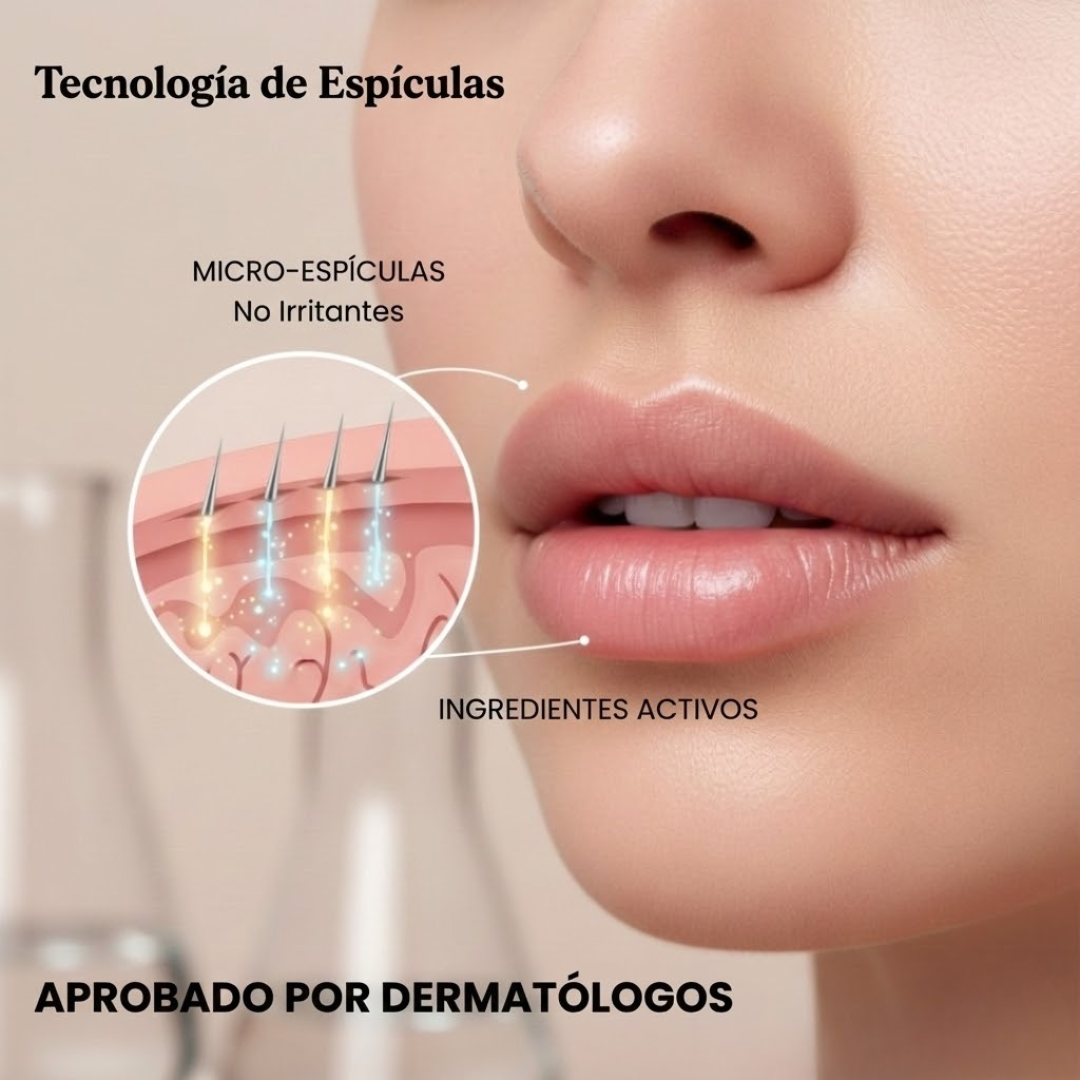 Inyección instantánea para aumentar el volumen de los labios